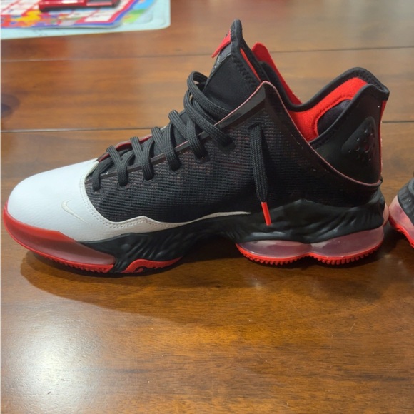 Nike Lebron 19 Black/University Red/White - Worn one time.  Great condition. - Picture 2 of 10